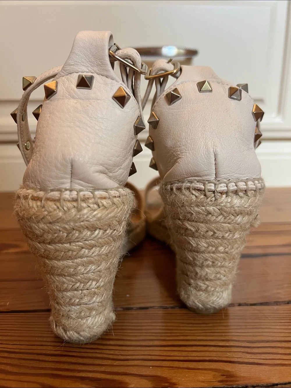 Maypol Espadrille Wedge Rockstud Sandals